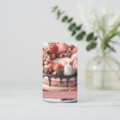 Bakery Catering Business Card Visitenkarte (Stehend Vorderseite)