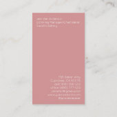 Bakery Catering Business Card Visitenkarte (Rückseite)