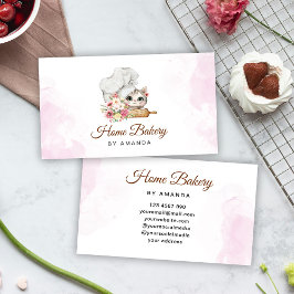 Bakery Chef Kitten Visitenkarte