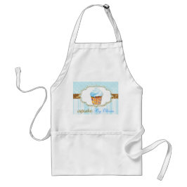 Bakery Cupcake Logo in Soft Blue Schürze