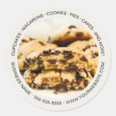Bakery Custom Foto Cookies Runder Aufkleber (Vorderseite)