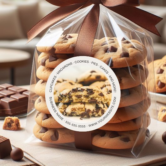 Bakery Custom Foto Cookies Runder Aufkleber