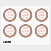 Bakery Custom Logo Brown Runder Aufkleber (Blatt)