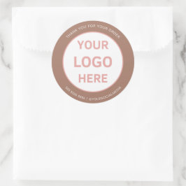 Bakery Custom Logo Brown Runder Aufkleber