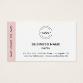 Bakery Custom Logo Business Gift Certificate (Rückseite)