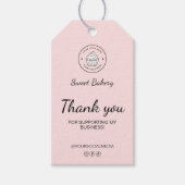 Bakery Custom Logo Thank You Geschenkanhänger (Vorderseite)