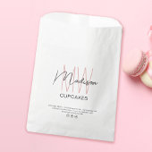 Bakery Custom Monogram Logo Paper Bag Geschenktütchen