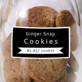 Bakery Food Name & Price Aufkleber Labels