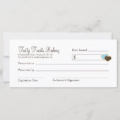 BAKERY GIFT-BESCHEINIGUNG (Rückseite)