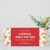 Bakery Holiday Offer Business Logo Geschenkgutsche (Stehend Vorderseite)
