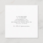 Bakery Koch Bakers Tools Business Card Quadratische Visitenkarte (Rückseite)