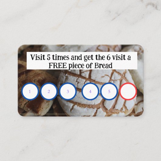 BAKERY - KUNDENKARTE VISITENKARTE (Vorderseite)