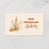 Bakery Logo Pastry Shop Branding Visitenkarte (Vorderseite)