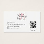 Bakery Monogram Logo Business Gift Certificate (Rückseite)