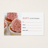 Bakery Monogram Logo Business Gift Certificate (Vorderseite)