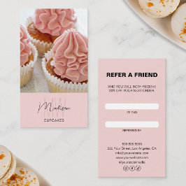 Bakery Monogram Logo-Visitenkarte Treuekarte