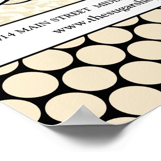 Bakery oder Cake Designer Business Poster (11x 14) (Ecke)