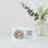 Bakery Pastry Chef Baking Catering Gold Price List Visitenkarte (Stehend Vorderseite)