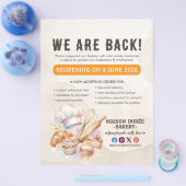 Bakery Pastry Chef Baking Catering Grand Reopening Flyer (Einzeln)