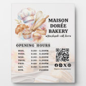 Bakery Pastry Chef Baking Catering Opening Hours Fotoplatte (Vorderseite)