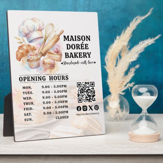 Bakery Pastry Chef Baking Catering Opening Hours Fotoplatte (Seite)