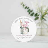 Bakery Pastry Chef mug Boho chic flower patisserie Einladung (Stehend Vorderseite)