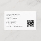 Bakery Pastry Chef Watercolor Baking Utensils Visitenkarte (Rückseite)