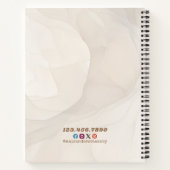 Bakery Pastry Chef Watercolor Gold Baking Catering Notizblock (Rückseite)