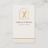 Bakery Pastry Shop QR Code Visitenkarte (Vorderseite)