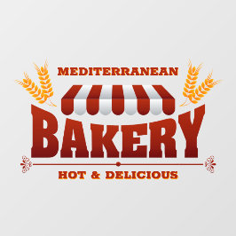 Bakery Shop Weizen Groß anpassen Fensteraufkleber