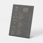 Bakery Small Caffee Table Menu Pedestal Sign Sockelschild (Vorderseite)