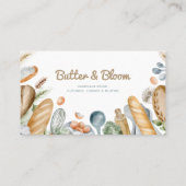 Bakery Social Media Icons Business Card Visitenkarte (Rückseite)