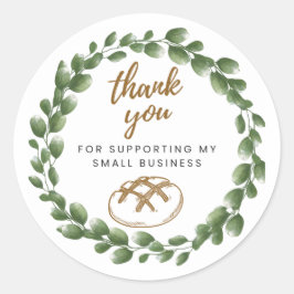 Bakery Sourdough Thank You Round Sticker