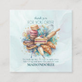 Bakery Store Pastry Cake Baker Thank You For Order Rabattkarte (Vorderseite)