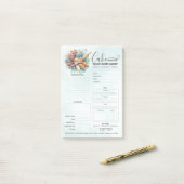 Bakery Store Pastry Chef Cake Baker Order Form Post-it Klebezettel (Auf Schreibtisch)