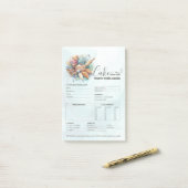 Bakery Store Pastry Chef Cake Baker Order Form Post-it Klebezettel (Auf Schreibtisch)