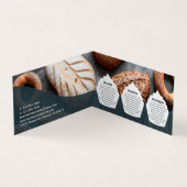 Bakery Store Pastry Chef Dessert Cake Baker Detail Visitenkarten (Innenseite)