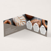 Bakery Store Pastry Chef Dessert Cake Baker Detail Visitenkarten (Innenseite)
