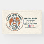 Bakery Store Pastry Chef Dessert Sweets Cake Baker Banner (Horizontal)
