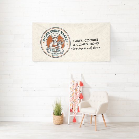 Bakery Store Pastry Chef Dessert Sweets Cake Baker Banner (Insitu)