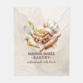 Bakery Store Pastry Chef Dessert Sweets Cake Baker Fleecedecke (Vorderseite)