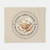 Bakery Store Pastry Chef Dessert Sweets Cake Baker Fleecedecke (Vorderseite (Horizontal))