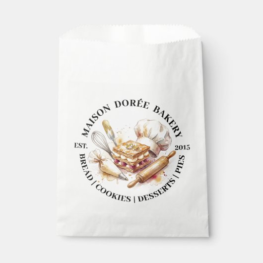 Bakery Store Pastry Chef Dessert Sweets Cake Baker Geschenktütchen (Vorderseite)