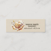 Bakery Store Pastry Chef Dessert Sweets Cake Baker Mini Visitenkarte (Vorderseite)