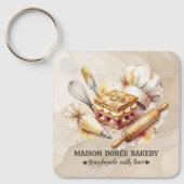 Bakery Store Pastry Chef Dessert Sweets Cake Baker Schlüsselanhänger (Vorderseite)