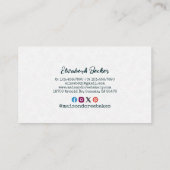 Bakery Store Pastry Chef Dessert Sweets Cake Baker Visitenkarte (Rückseite)