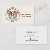 Bakery Store Pastry Chef Dessert Sweets Cake Baker Visitenkarte (Vorne/Hinten)