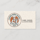 Bakery Store Pastry Chef Dessert Sweets Cake Baker Visitenkarte (Vorderseite)