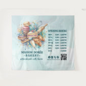 Bakery Store Pastry Chef Dessert Sweets Cake Baker Wandteppich (Vorderseite (Horizontal))