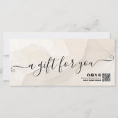 Bakery Store Pastry Chef Desserts Gift Certificate (Rückseite)